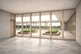 Hombroich Schule Hofblick